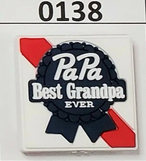 0138- PaPa Best Grandpa Ever Focal Bead