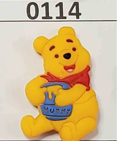 0114- Yellow Bear with Honey Focal Bead