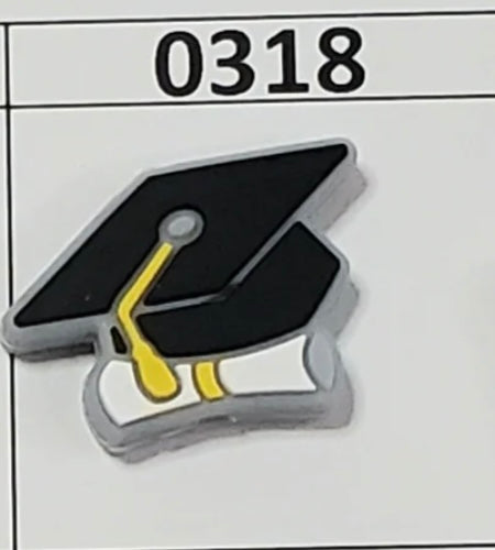 0318-  Grad Cap Focal Bead