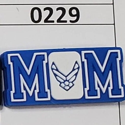 0229- Air Force Mom Focal Bead