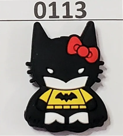 0113- HK Kitty Bat Gurl Focal Bead