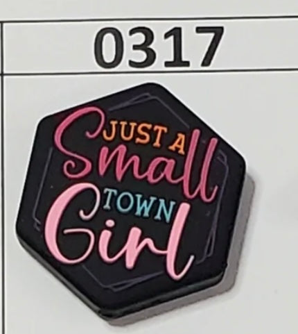 0317-  Just a Small Town Girl Focal Bead