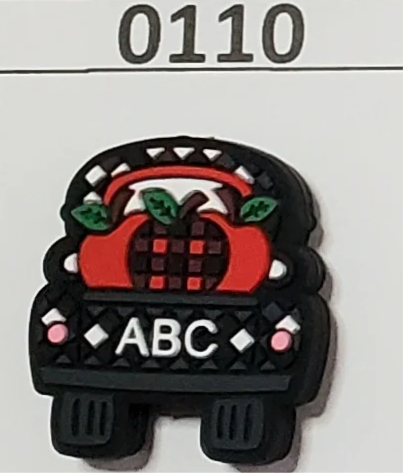 0110- ABC Truck Focal Bead