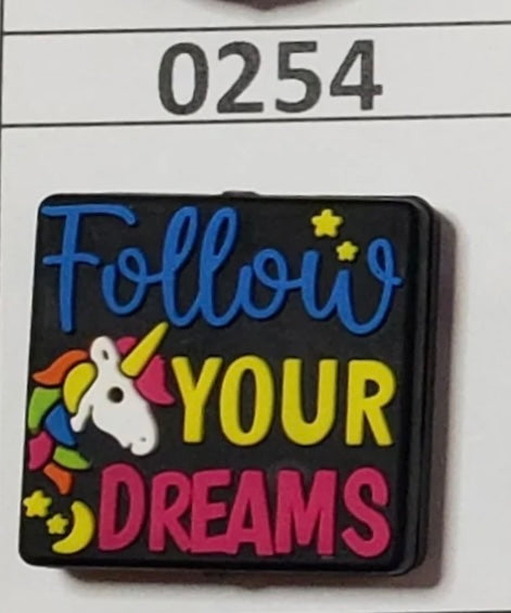 0254- Follow Your Dreams Focal Bead