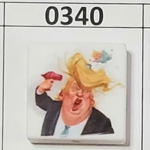 0340-  Trump Hair Focal Bead