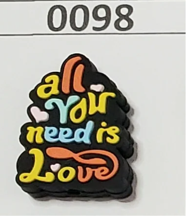 0098- All you Need is Love Focal Bead