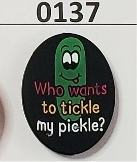 0137- Who wants to Tickle my Pickle Focal Bead