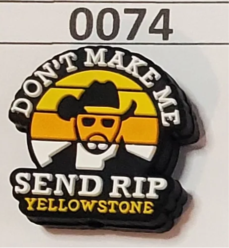 0074- Don't Make Me Send RIP Focal Bead