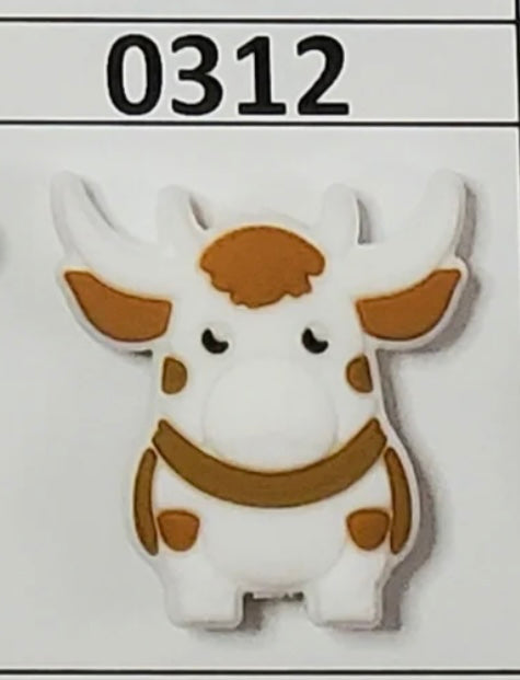 0312-  Cow Bull Focal Bead