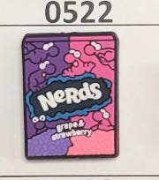 0522-  Pink & Purple NERDS Focal Bead