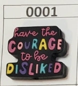 0001- Have the Courage to be Disliked Focal Bead