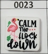 0023- Calm the Flock Down Focal Bead