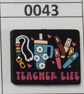 0043- Teacher Life Focal Bead